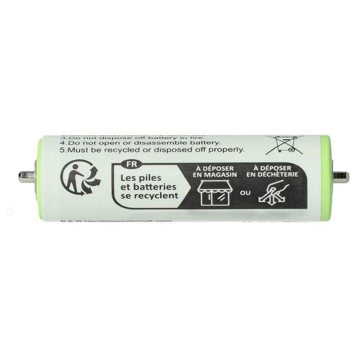 Batteries pour rasoirs - vhbw - compatible braun series 1/3/smartcontrol - 1800mah - nimh - rechargeables