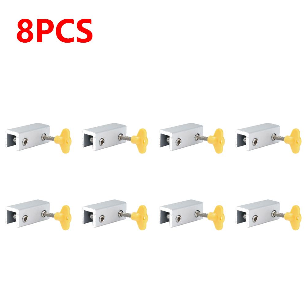 1-10 SZT Blokada Okna Przesuwnego Stoper Zabezpieczający Drzwi Antykradzieżowy Bez Montażu Stopery ze Stopu Aluminium Zamki Bezpieczeństwa dla Dzieci Zwierząt