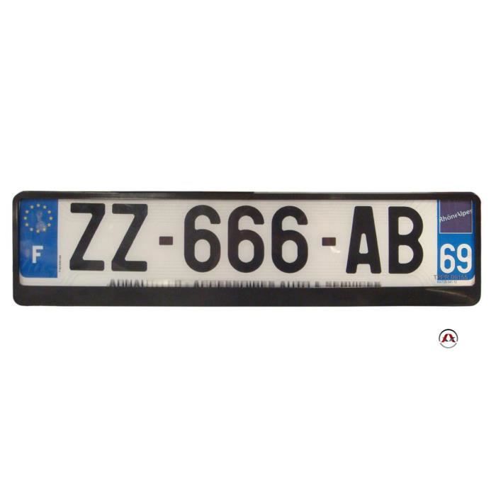 Plate Holder - Euro Clip - Black