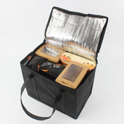Insulated Thermal Tote Bag 35L Large Capacity Cooler Tote Zipper Opening