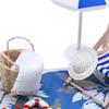 1 Set Dollhouse Mini Sunshade Umbrella Deckchairs Fairy Garden Decoration Summer Beach Micro Landscape DIY Accessories