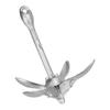 Universal Boat Anchor Carbon Steel Folding Grapnel 1.5kg 3.31lb with 20m Rope for Marine