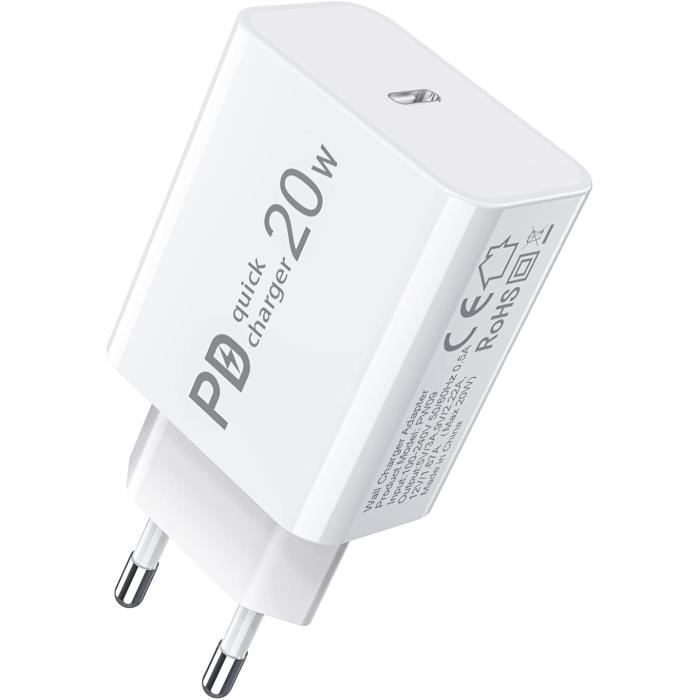 20w chargeur usb c pour iphone 13 12-12 13 pro-12 13 pro max-11pro-11 pro max-se 2020-xr-xs-x-xs max-12 mini,pd-quick charge r[136]
