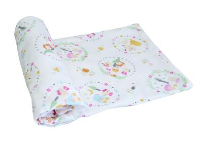 Vit Heart Sanrio Baby Flower Ring Gauze Swaddle White (SB04S)