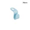 30 Pieces Clothes Hanger Connecting Hook Portable Replacement Space-saving Solid Color Cabinet Closet Connector Organizer