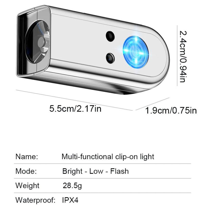 LED Headlamp Head Flashlight For Adults Removable Ear Hook Headlight Rechargeable Head Lights Waterproof With 3 Lighting Modes