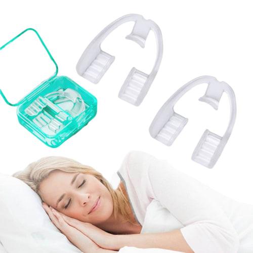 Bruxism Prevention Mouthguards for Sleep, Prevents Teeth Grinding, Prevents Clenching, 2-Piece/4-Piece Set with Case, No Mould Required, Easy To Wear,