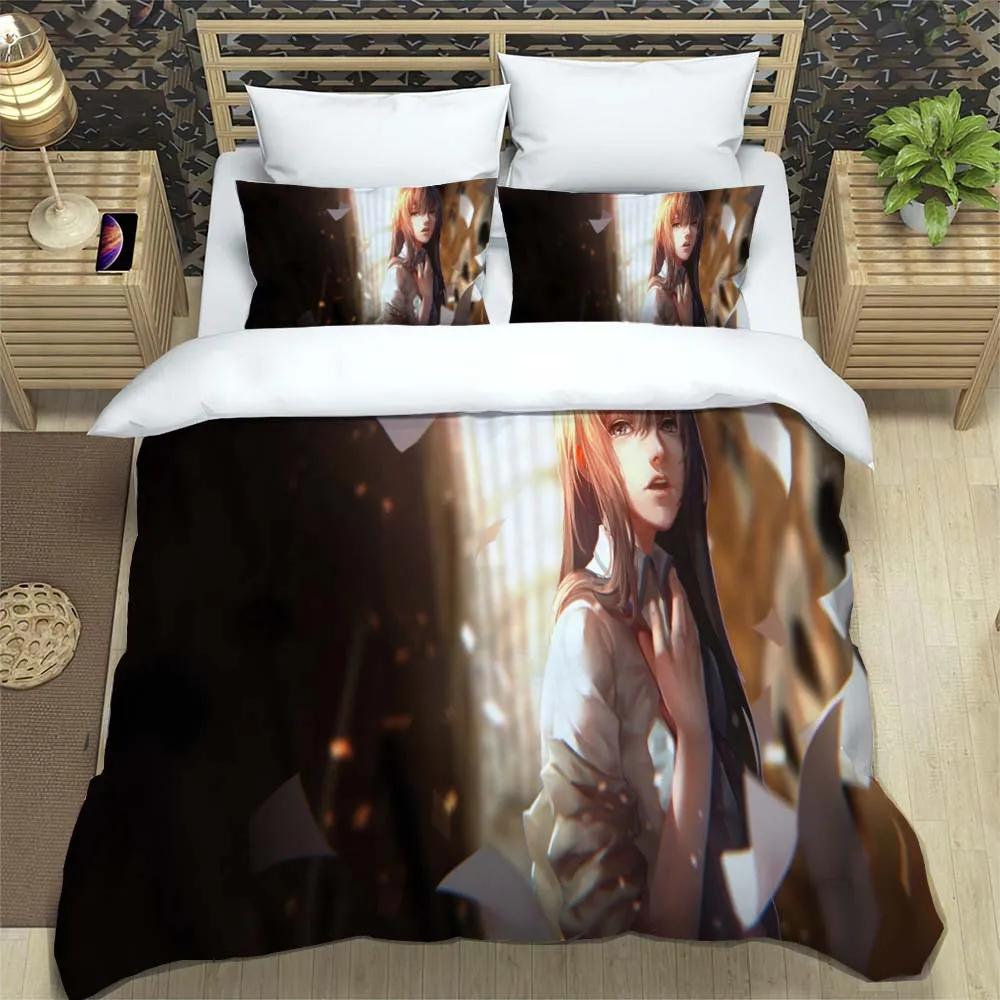 Set de lenjerie de pat moale și confortabil cu imprimeu anime desen animat, modă, husă de pilotă de lux, seturi de lenjerie de pat cu pilotă personalizabilă