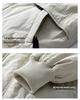 Men's and Women's Thickened Winter Down Jacket with Fur Collar, 90% White Duck Down Hooded Parka.