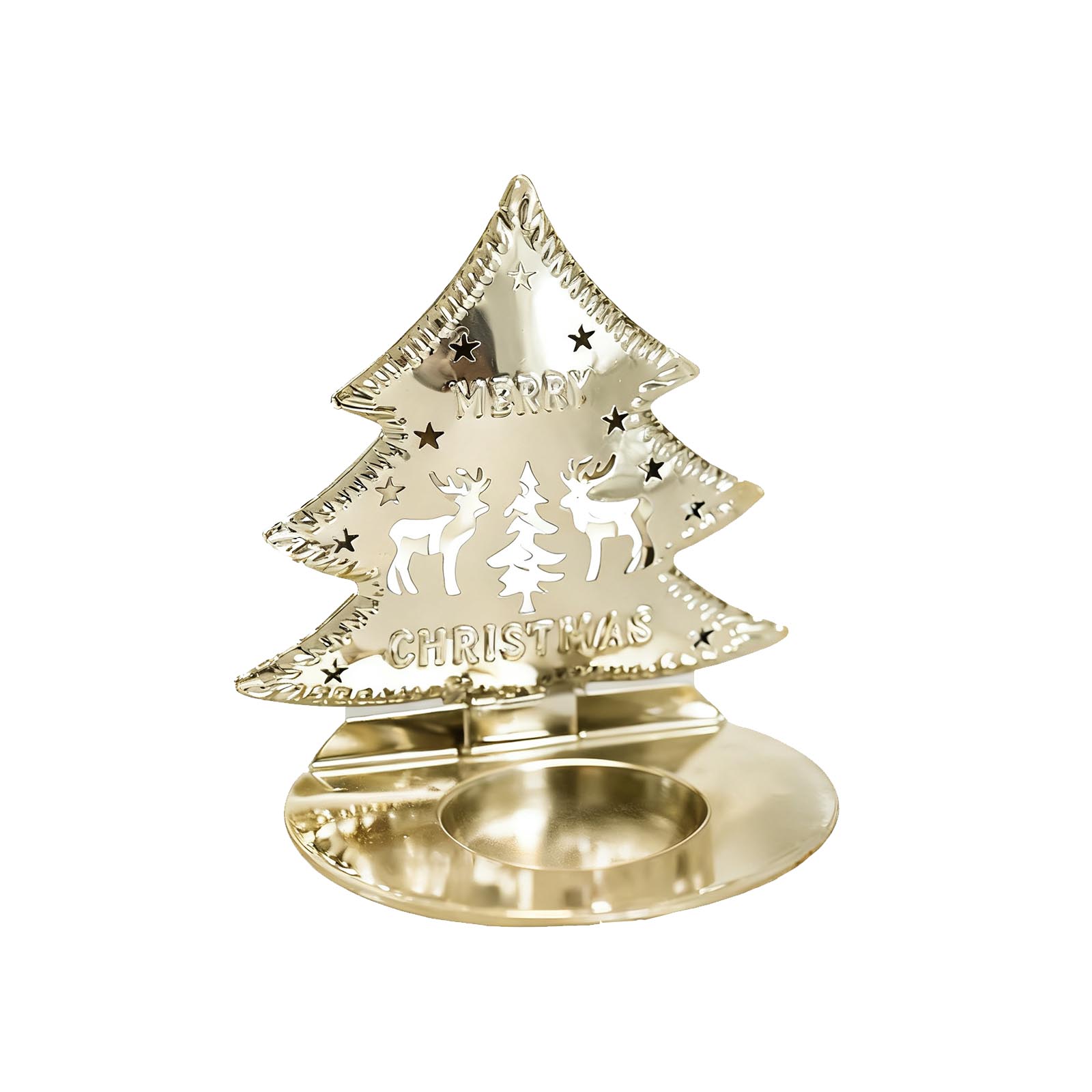 

Рождественский подсвечник, Золотой железный настольный подсвечник, Праздничный центральный элемент стола, Подходит для украшения вечеринки One Size