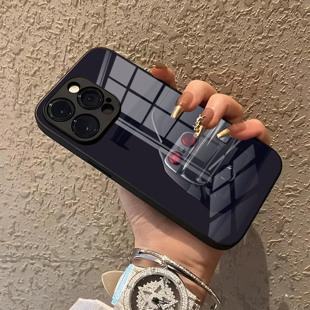 

Спортивные автомобили JDM Мужской Мужчины Чехол для телефона Для IPhone 15 Pro Max 14 Pro 12 16 11 13 Mini X XR XS 8 7 Plus SE Закаленное стекло Задняя крышка iPhoneXR