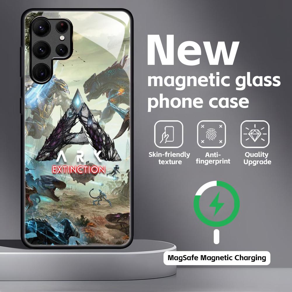 

Classic game A-ARK S-Survival EvolvedES Phone Case For Samsung S26 S25 S24 S23 S22 S21 Plus Ultra Note20 Glass Magnetic Case Galaxy S25