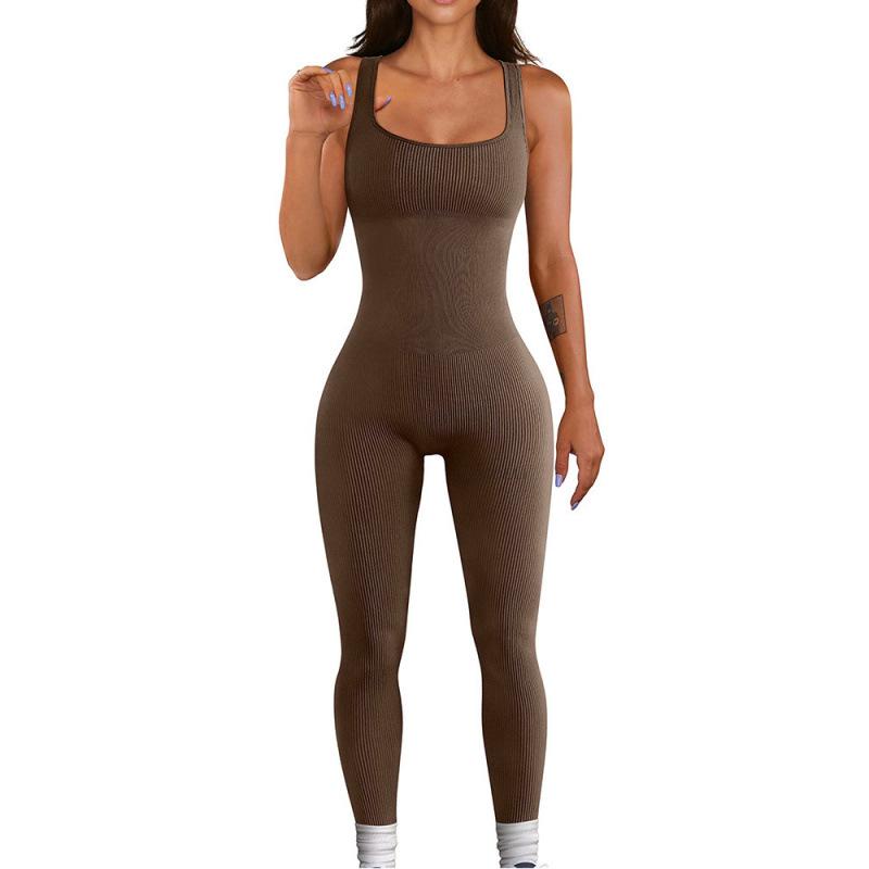 Tuta Slimming a Coste con Scollo Quadrato - Moda Donna Autunno/Inverno 2025
