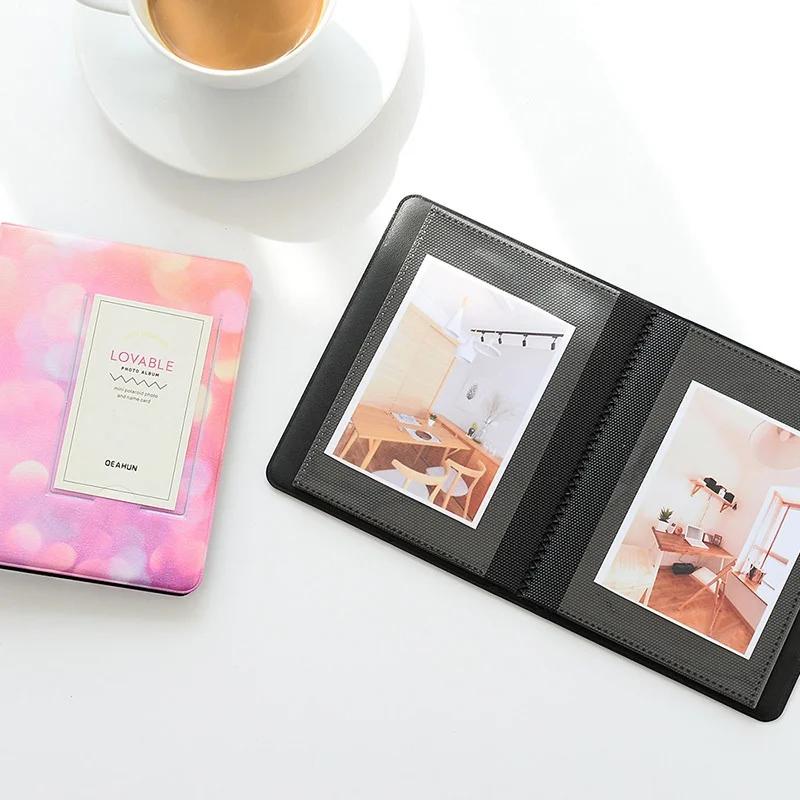 Colorful Starry Sky Series Album 64 Pockets 3 Inch Storage Album Collection Movie Ticket Storage Photo Stamp Storage Album