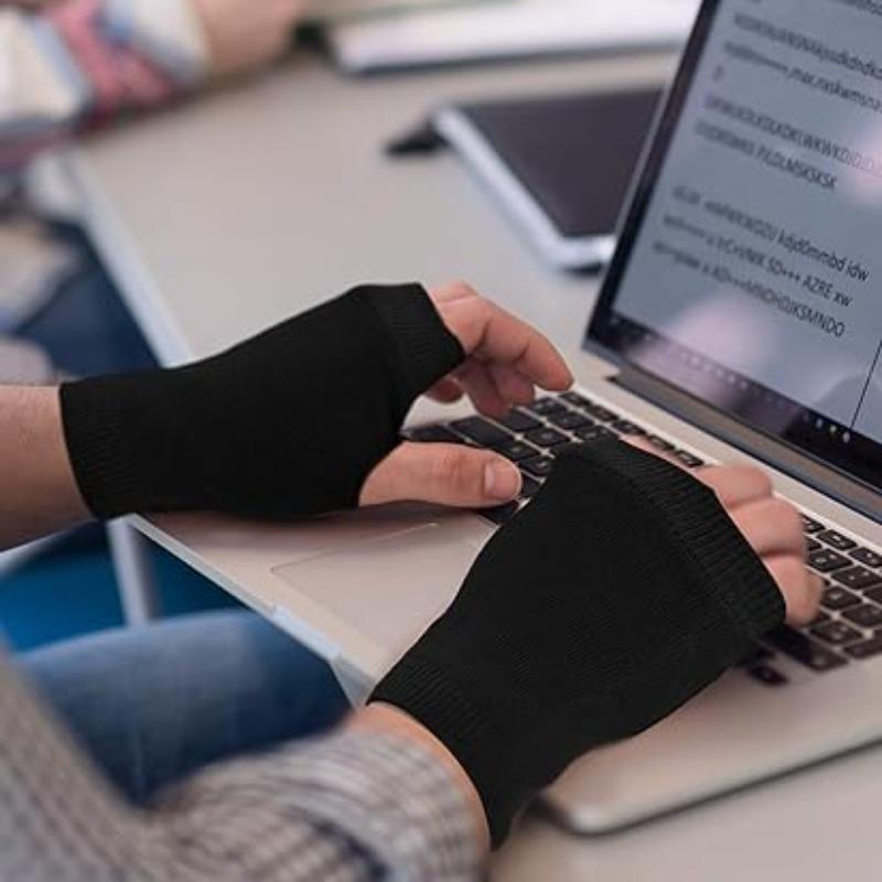 Gants d'hiver Gants sans doigts pour femmes Gants d'hiver chauds en cachemire pour femmes Chauffe-mains et poignets Moufles