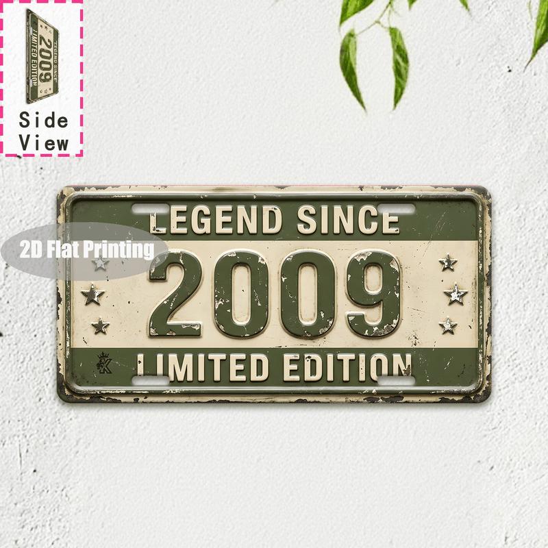 Vintage Distressed City Mountain Garden Bathroom Magic Year Slogan License Plate Metal Tin Sign Retro Wall Decor For Bar Cafe