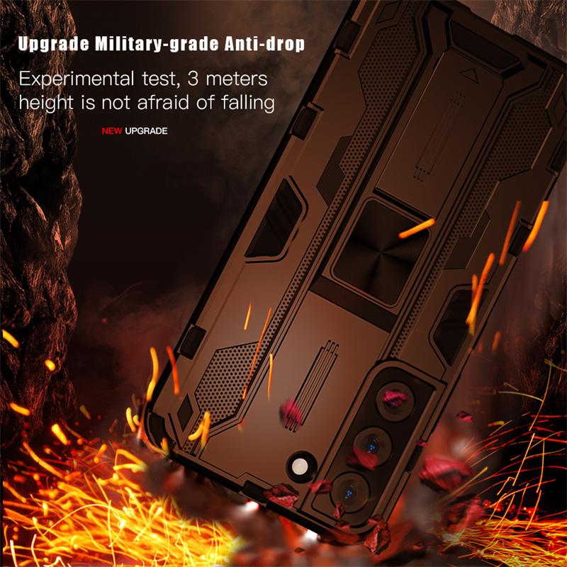 Magnetic Armor Case For Samsung S24 Ultra S23 S22 Plus S21 S21 FE Coque For Samsung A52S A32 A22 A21S A72 Shockproof Phone Cover