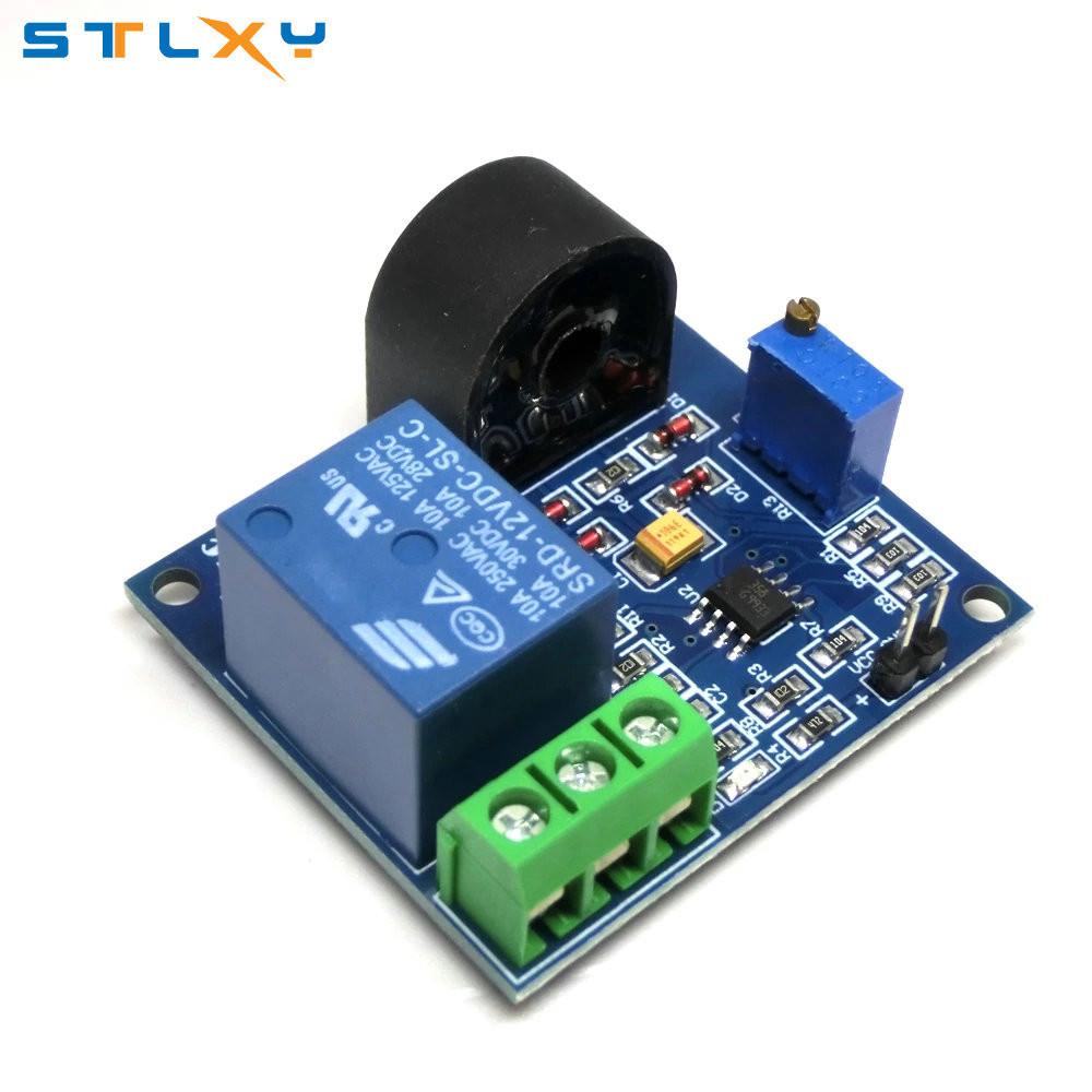 5A Overcurrent Protection Relay Module AC Current Detection Board 5V/12V/24V Relay ZMCT103C Current Transformer