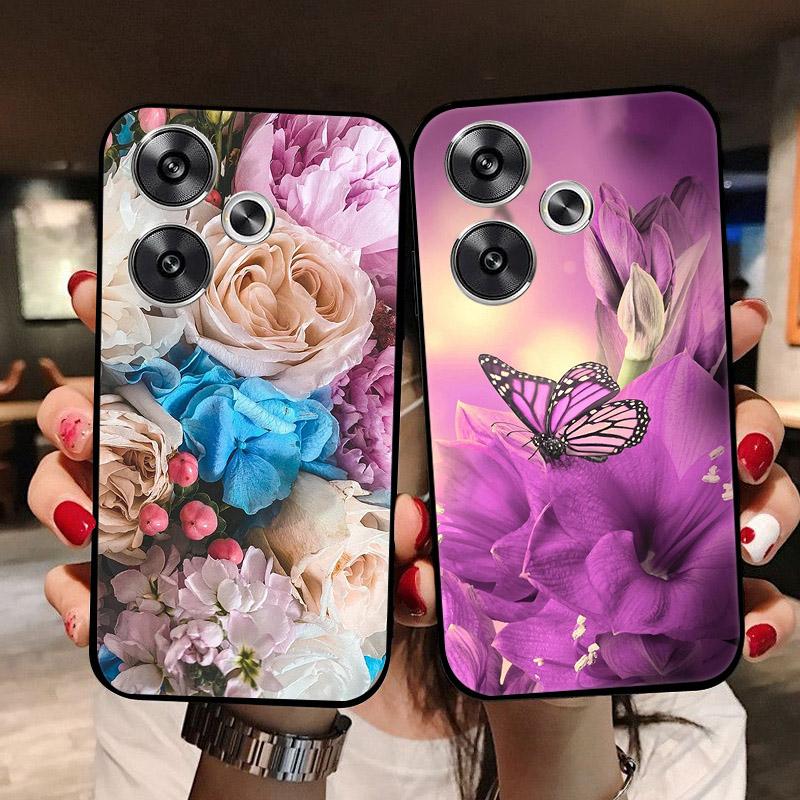 For Coque Poco M6 4G Case Soft Silicone Back Cases for Xiaomi Poco M6 4G Phone Cover PocoM6 POCO M 6 Full Protection Etui Funda