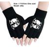 Stranger Printed Cotton Autumn Winter Warm Knitted Touch Gloves Fingerless Gloves