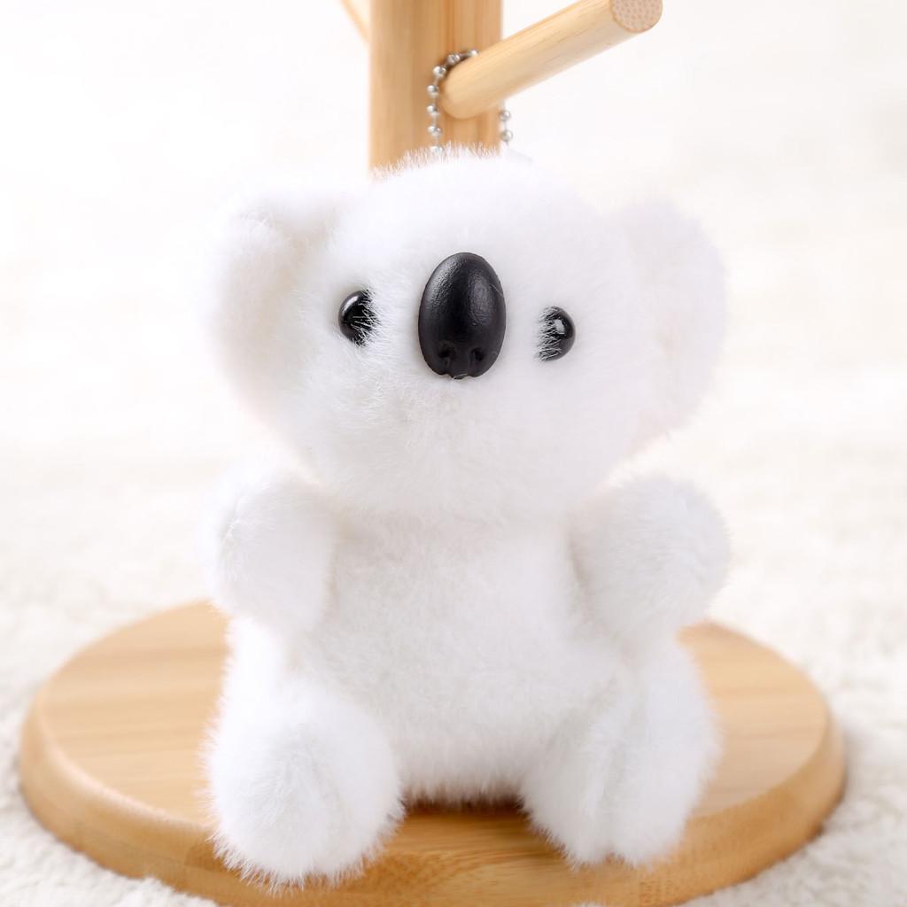 Animal Sitting Koala Plush Keychain Kids Girls Soft Cotton Filling Bag Accessory