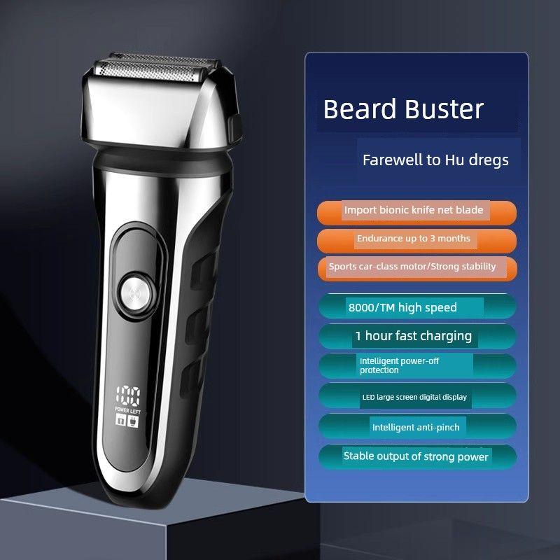 

German Precision Reciprocating Electric Shaver, Genuine Product, Leaves No Black Spots, Men s 2026 New Model Razor 10W High Power for Fast Shaving