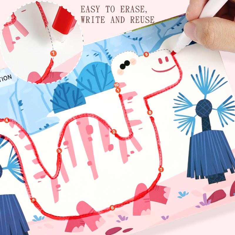 Vorschul-Lern-Busy-Book für Kinder 2-4 Jahre Kleinkind-Aktivitätsbuch Montessori Babyspielzeug Pädagogischer Spaß