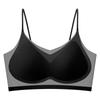 Ultra-Thin Breathable Ice Silk Top Bra Women's Seamless Back Halter Vest Wrap Bra Small Chest Together