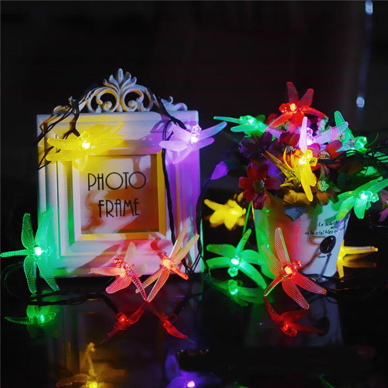 Solar Dragonfly LED String Lights