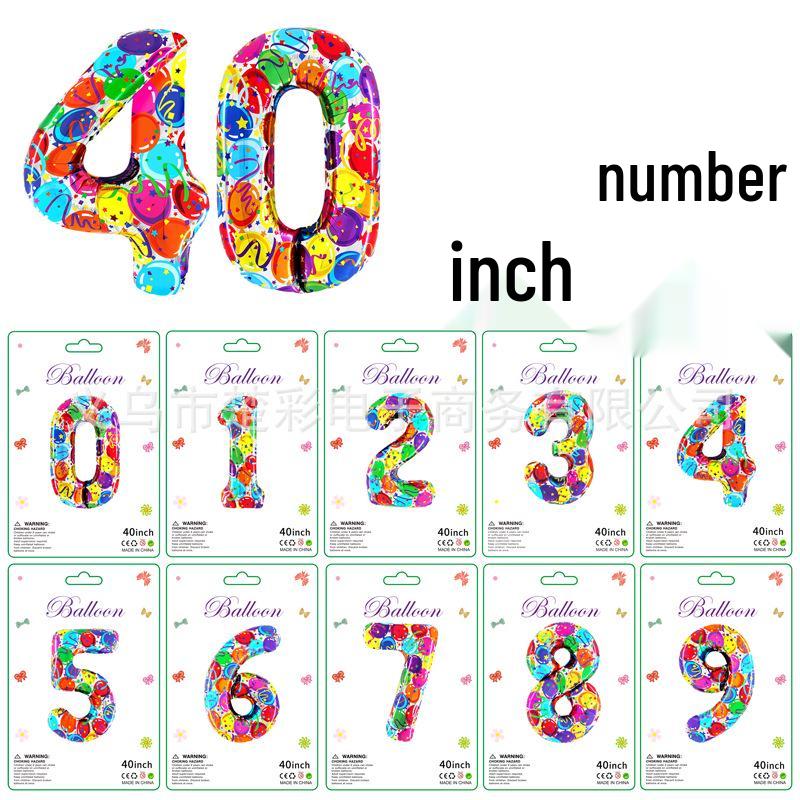 Décoration Bandeau Rayé à Carreaux Vache Dégradé 40" - Grand Chiffre pour Scène de Fête d'Anniversaire de Bébé