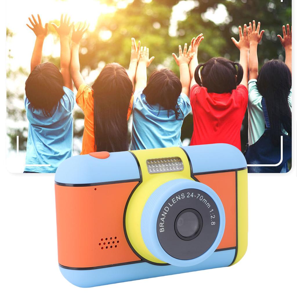 Kids Camera 2.4 Inch Screen Double Lens 48MP HD Digital Camera with Flash Filters for Toy Present