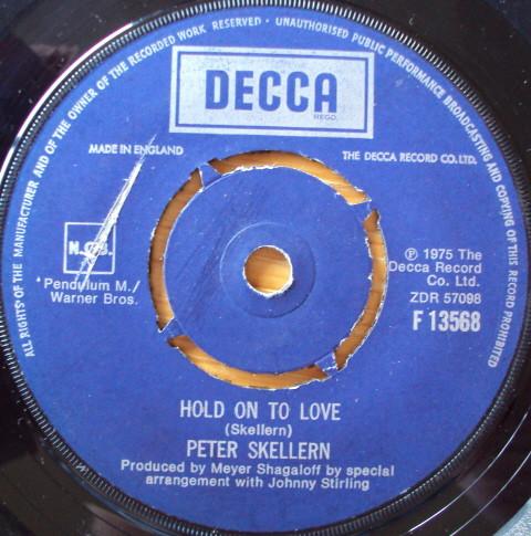 

7inch Record PETER SKELLERN - Hold On To Love / Too Much, I m In F13568 Decca 1975 UK Pop Used