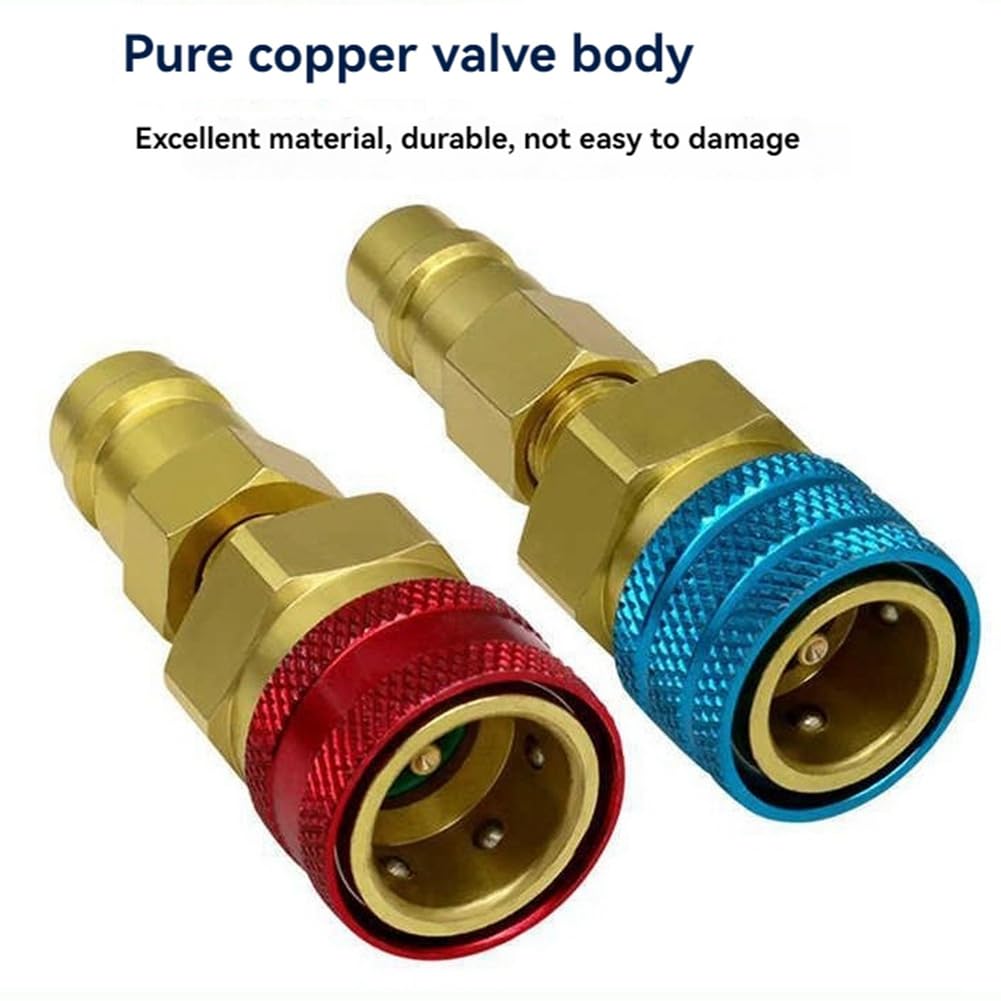 Azwamkue R1234 Adapter, R134a auf R1234 Schnellkupplung, R1234 Schnellkupplung, High-Low-Side-Umrüstsatz, R1234 Schnellkupplung