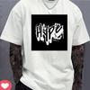 Monogram Print, T-Shirt, Unisex'S Fashion Casual T-Shirt