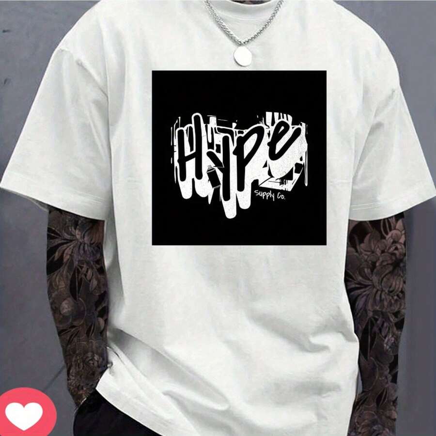 Monogram Print, T-Shirt, Unisex S Fashion Casual T-Shirt XXXL