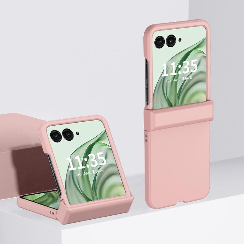 

For Motorola Razr 50 Ultra 5G Case Hinge Protection Skin-Touch PC Phone Cover Black