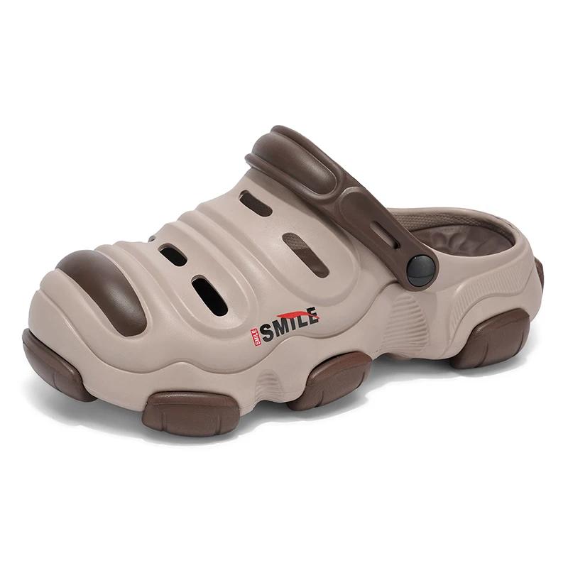 Fashion 2025 Men Shoes Slippers Men Garden Flat Sandals Platform Sandals Man Summer Sandals Male Sneakers Outdoor Flip Flops Home Clogs