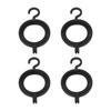 4pcs Wig Hangers Portable Black Wig Storage Racks Collapsible Wigs Hanging Display Stands