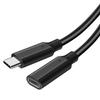Renvmexy USB C Verlängerungskabel, Typ-C Stecker auf Buchse Verlängerungskabel, 10Gbps USB 3.2 Gen2 Hochgeschwindigkeits-Datenübertragung, 4K Videoausgabe, PD 100W Schnellladung