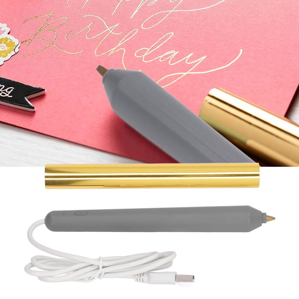 Hot Foil Pen USB Heat Foil Stamping Embossing Pen ABS Crafting Tool for Drawing Writing