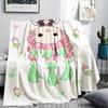 1PC Demon Slayer Print Flannel Blanket, High Quality All Seasons, Home Decor, Warmth and Comfort, Perfect for Christmas Gifts