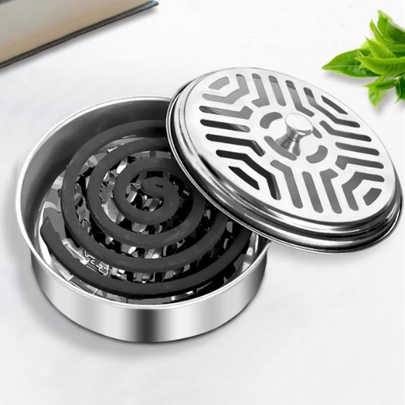 Mosquitoes Incenses Holder Mosquitoes Incenses Burners Box Compacts Mosquitoes Spirals Holder with Lid Incenses Holder