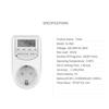 Digital Programmable Timer Socket for Energy Saving - EU Compatible Kitchen Switch with Weekly/Daily/Hourly Timing Control