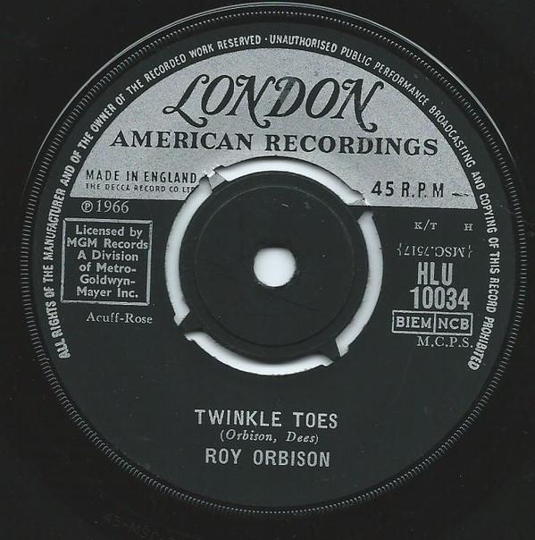 

7inch Record ROY ORBISON - Twinkle Toes HLU10034 London Records 1966 UK Rock Used