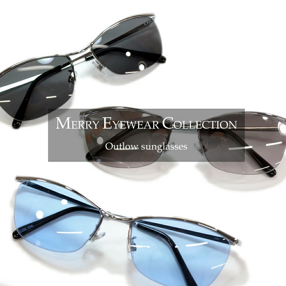 [MERRY PLEASURE] Sunglasses for Men and Women, Fashion Glasses, Tinted Lenses, Lightly Tinted, A Bit of a Bad Boytough Guy Look