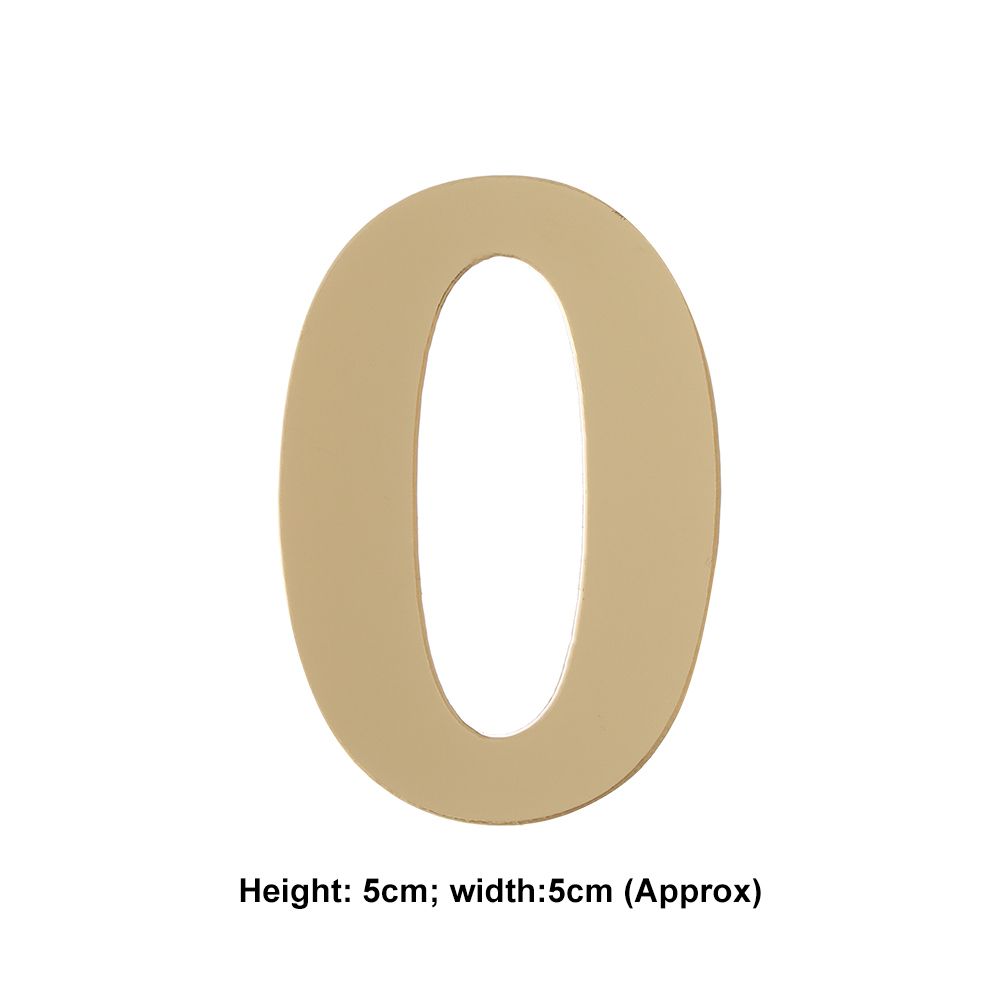 Door Numeral Plaque Door Plate Number House Drawer Sign Gate Digits Self-adhesive Hotel Home Sticker Address Home Hardware