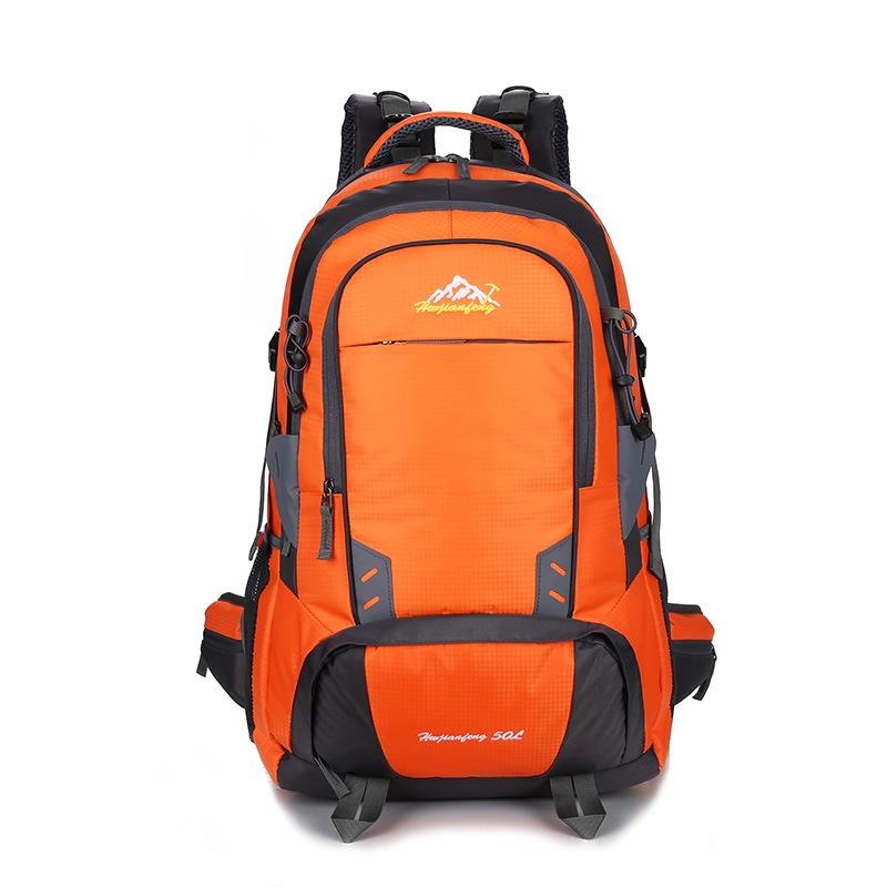Spacious 50l Camping Backpack Travel Outdoor Bag With Waterproof Features For Hiking