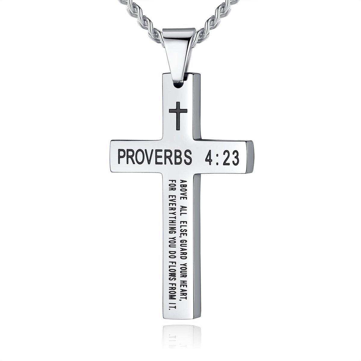 Europe United States Cross-border Hot-selling Stainless Steel Cross Pendant Necklace Unisex Personality Fashion Jewelry Batch