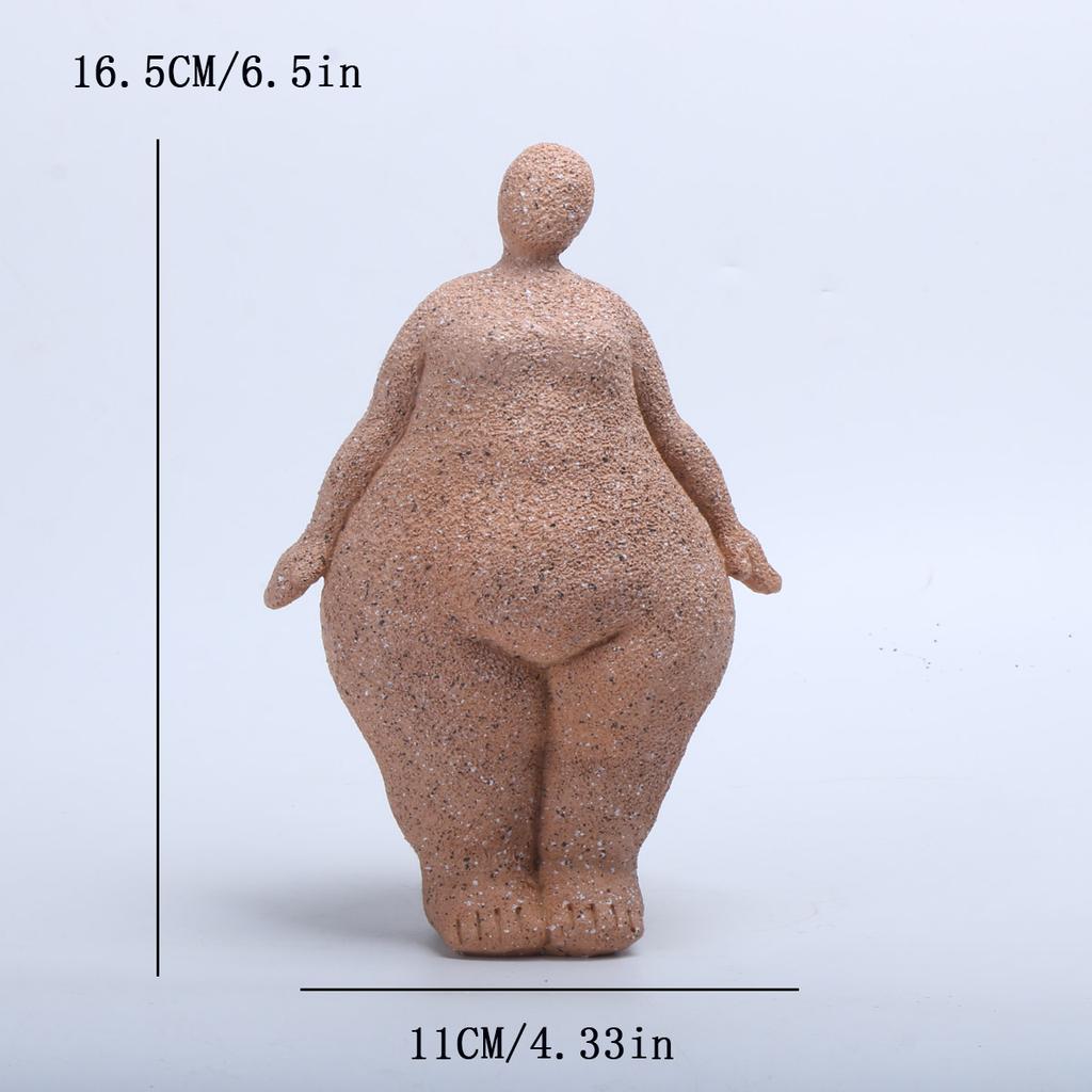 1ks, pískovcová pryskyřice baculatá socha ručně vyráběné pískovcové abstraktní umění domácí obývací pokoj kancelářská skříňka na stůl vchod prosinec