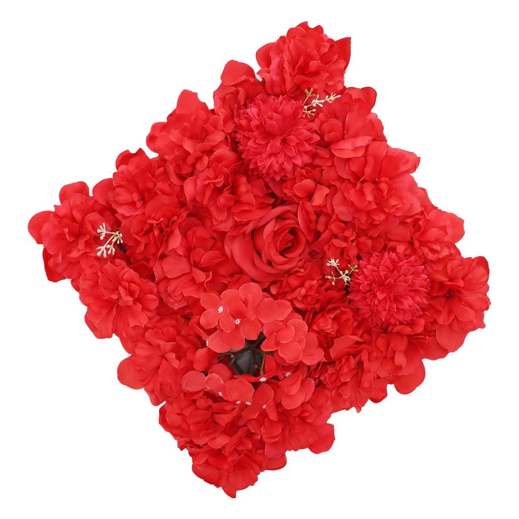 Artificial Flower Wall Panels Simulation Silk Rose Flower Wall Decor for Wedding Party Stage